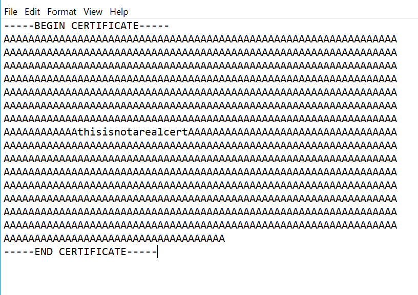 Cert Notepad